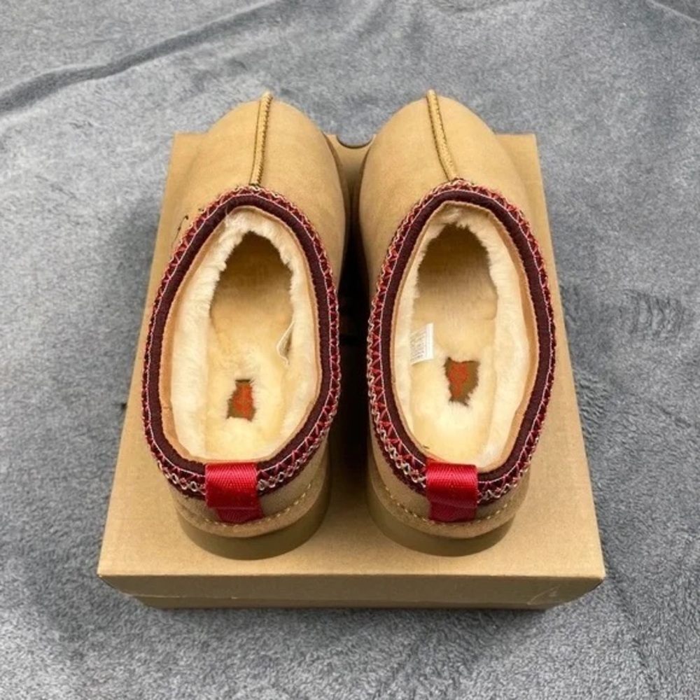 Ugg Tan And Red Platform Clogs - image 3